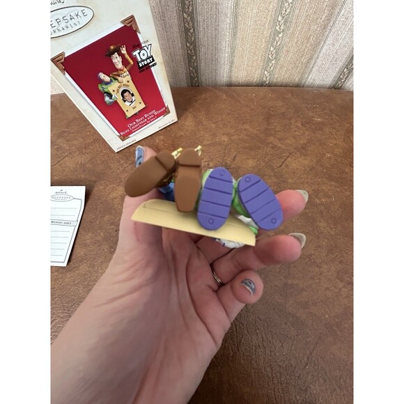 Hallmark Keepsake Ornament 2003 Toy Story Buzz Lightyear & Woody Our Best Buddy - Picture 9 of 16